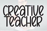 Creative Teacher | Script Font, a Script Font by Scratchones (Thumbnail 1 of 8)