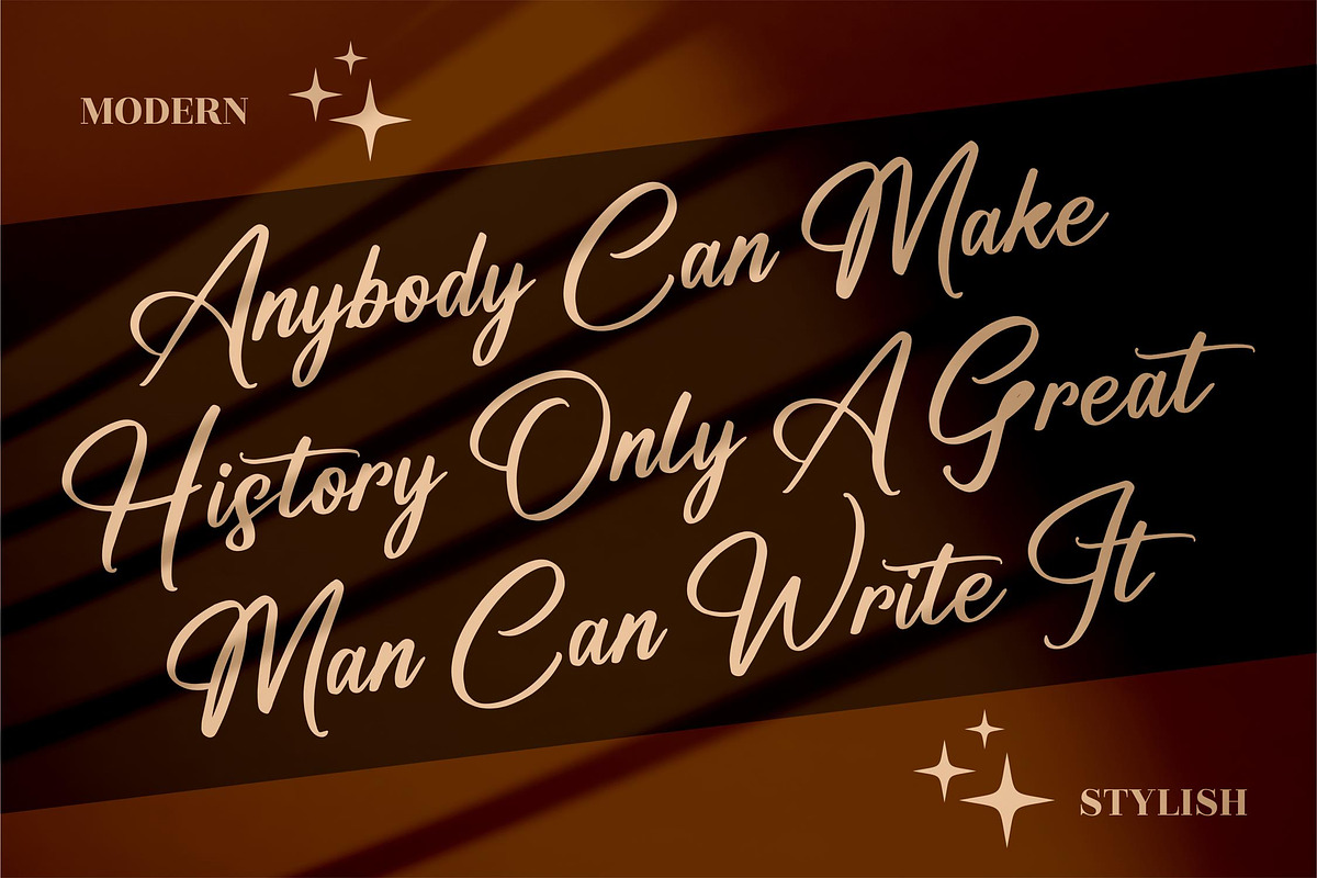 Anthony Hunter Modern Calligraphy, a Script Font by Letterena Studios Script (Photo 2 of 13)