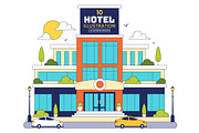 10 Modern City Hotel Building, an Object Illustration by denayunebgt (Thumbnail 1 of 4)