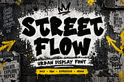 STREET FLOW — Bold type Raw attitude, a Script Font by Wow Magic (Thumbnail 1 of 5)