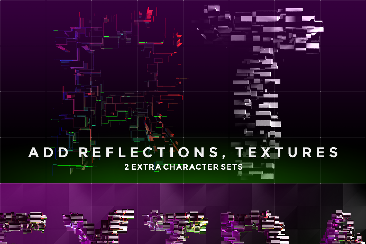 COMPL3X - Futuristic 3D Alphabet Kit, an Object Graphic by INSgraphizm (Photo 8 of 8)