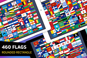 Rounded Rectangle Flags (460 Flags), a Solid Icon by alpercakici (Thumbnail 1 of 7)