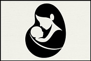 30 Mother Baby Nest Silhouette Set, a Person Illustration by Artivon (Thumbnail 3 of 4)