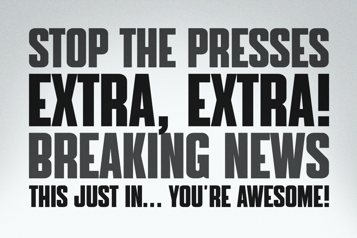 Noticia News Font, a Font by DonMarciano (Photo 5 of 5)