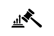 Justice Gavel Silhouette Bundle, a Graphic by hafijul (Thumbnail 5 of 14)