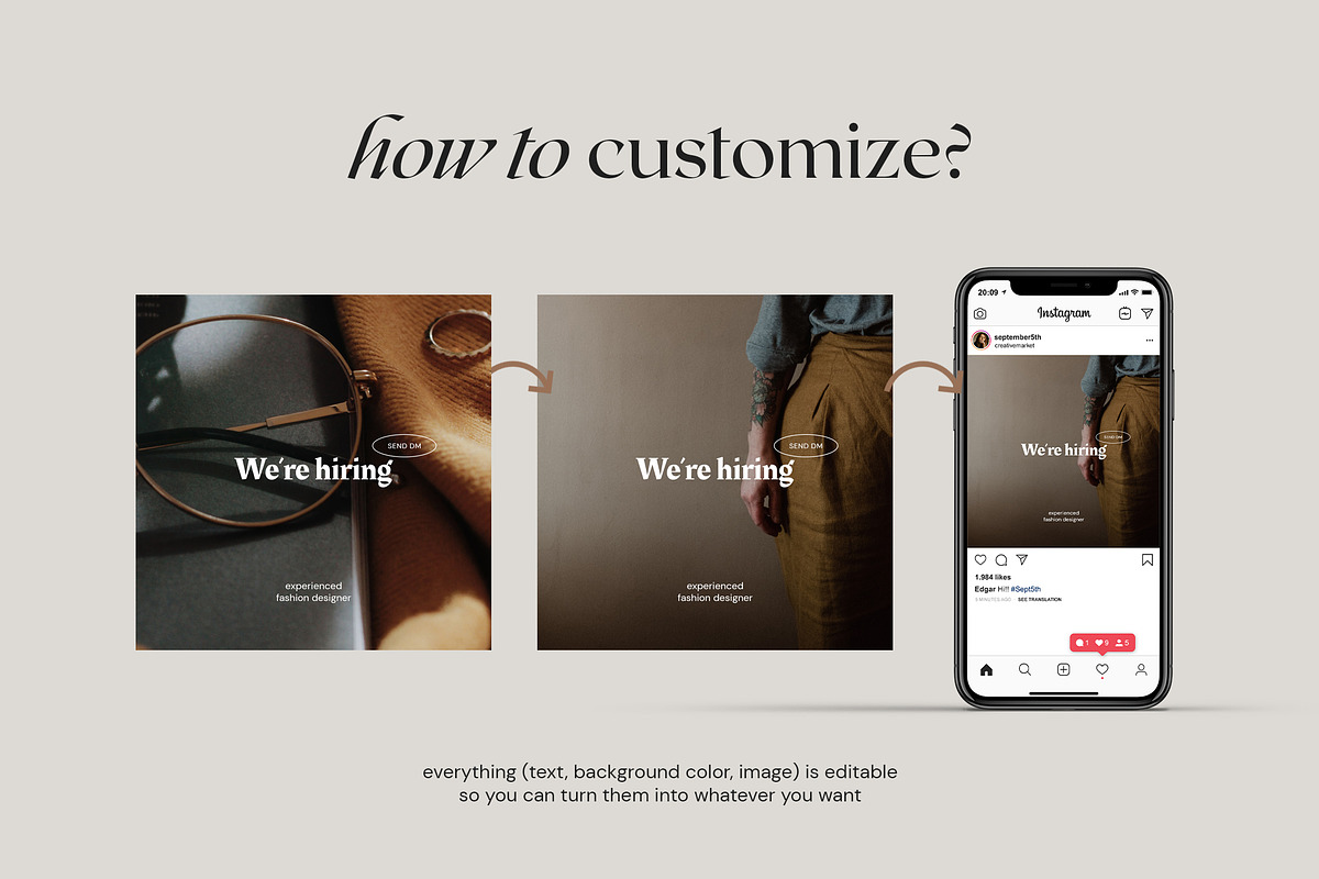 Online Stores Social Media Templates, a Social Media Template by September 5th (Photo 16 of 21)