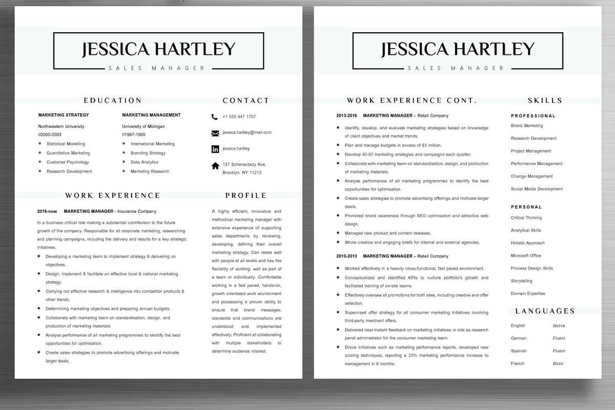 Resume Template | Jessica, a Resume Template by ResumeWorkshop (Photo 3 of 10)