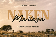 Naken Mantega - Font Duo Typeface, a Serif Font by MaikoHatta (Thumbnail 1 of 8)