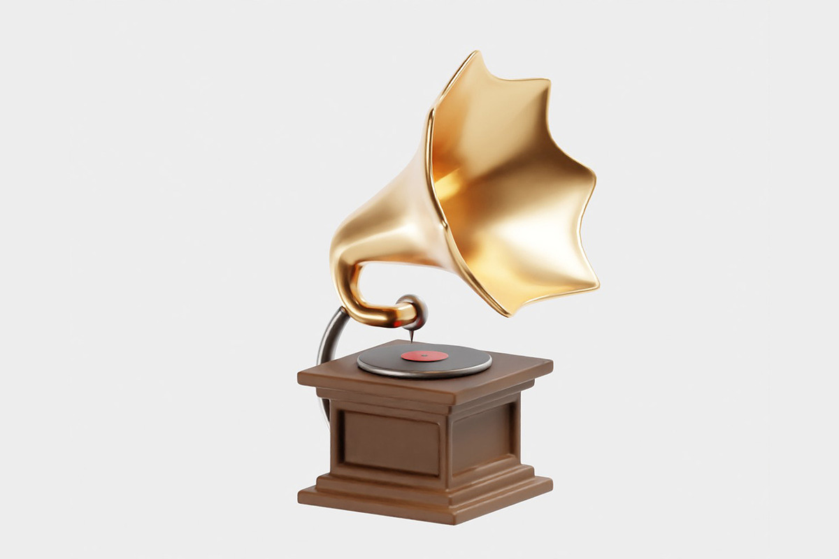 Gramophone 3d model, an Object 3D Model by fahad121 (Photo 3 of 7)