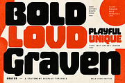 Graven _ Bold Display Typeface, a Script Font by Wow Magic (Thumbnail 3 of 5)