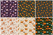 Watercolor Autumn Seamless Digital, an Illustration by Designking (Thumbnail 3 of 4)