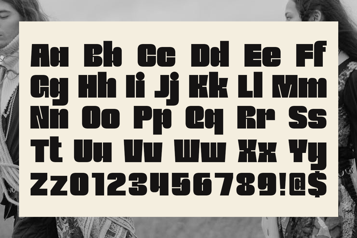 Mogin - Casual Bold Extended, a Sans Serif Font by Pandeka Studio (Photo 9 of 9)