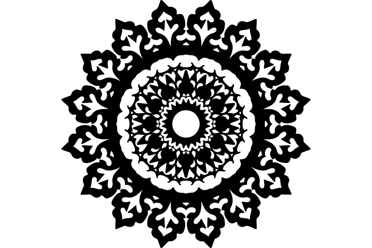 Black Ornate Mandala Designs, an Object Graphic by Designer_Momina (Photo 3 of 10)