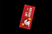 Red Chinese New Year Voucher, a Card Template by Neermana (Thumbnail 2 of 4)
