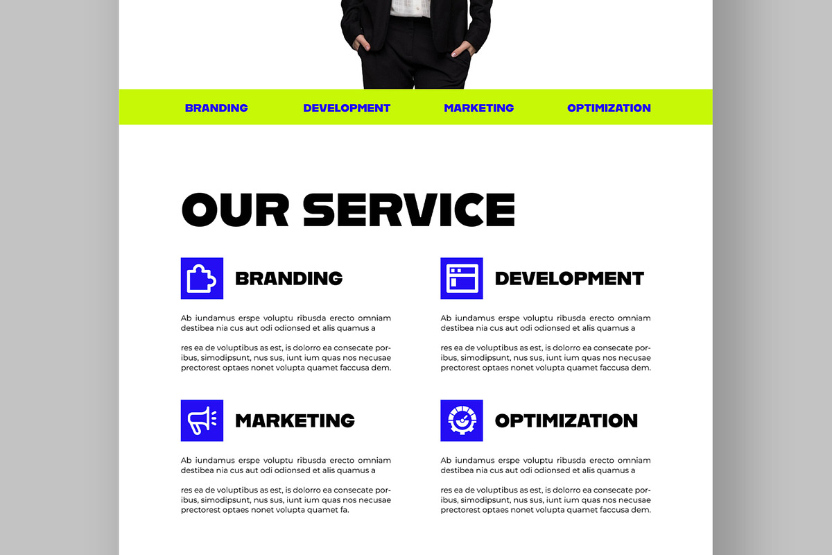 Marketing Agency Landing Page, a Landing Page Template by ContestDesign (Photo 3 of 7)