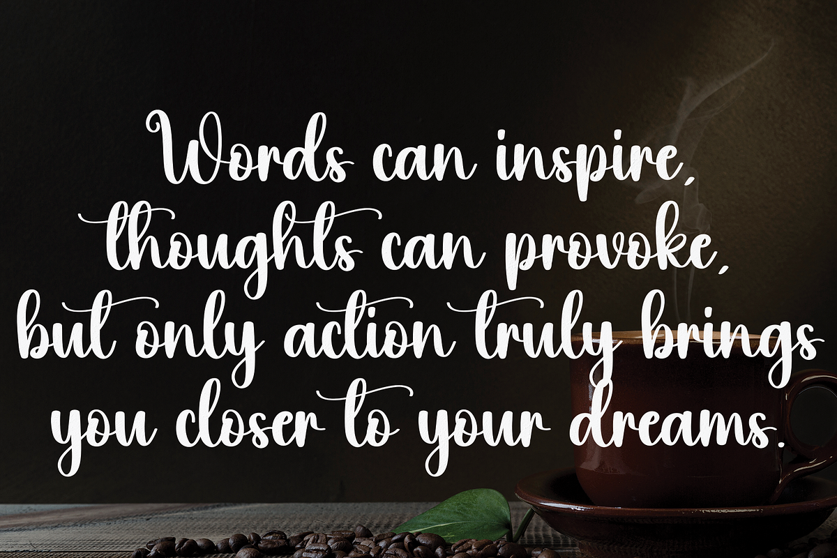 Holiday Birthday | Script Font, a Script Font by Scratchones (Photo 5 of 8)