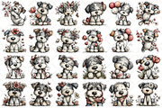 Whimsical Silver Spring Dog Clipart, an Illustration by Black Bird Studio (Thumbnail 2 of 5)