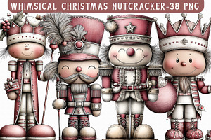 Whimsical Christmas Nutcracker Clipa, an Illustration by Libby Wishes
