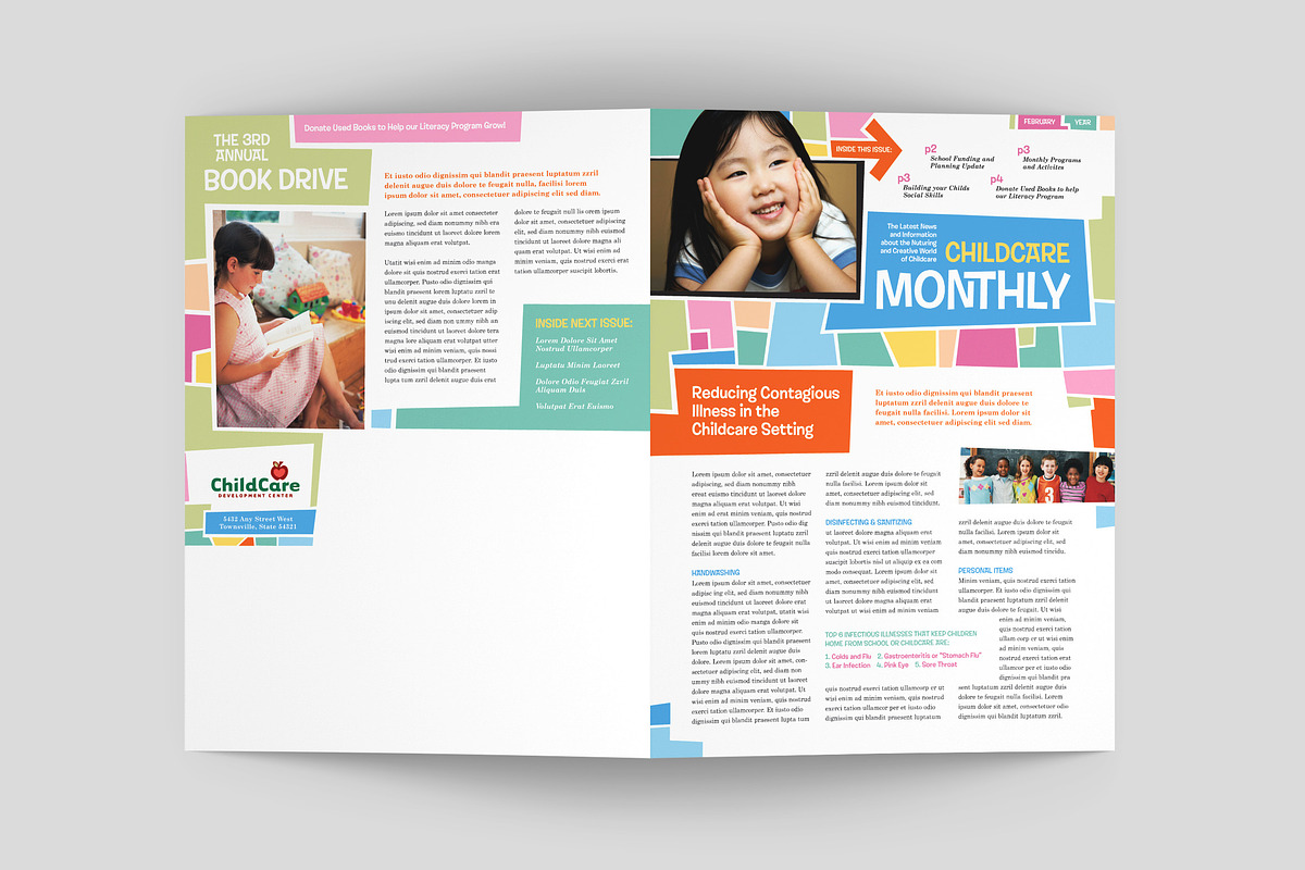 Preschool Newsletter Template, a Magazine Template by StockLayouts (Photo 3 of 4)
