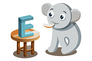 A-Z 3D Alphabet with Cute Character, a Graphic by Creative_View (Thumbnail 16 of 28)