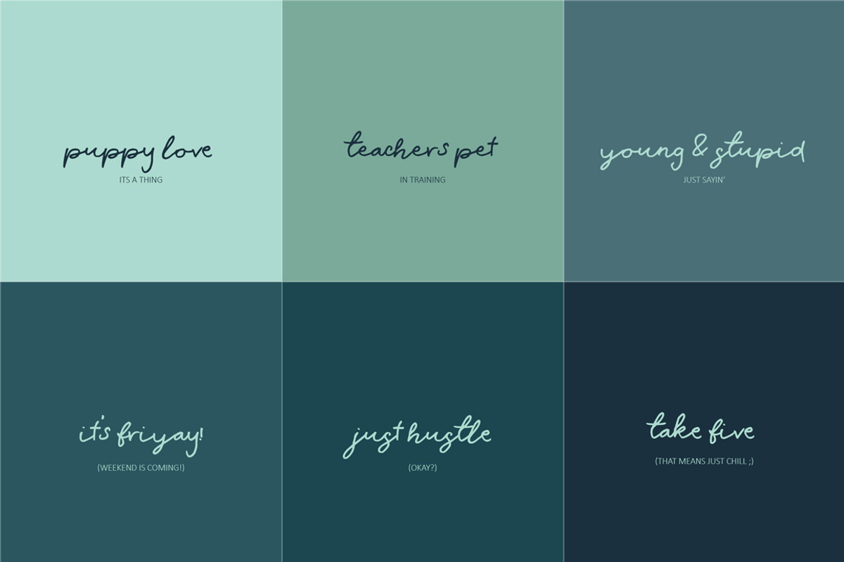 Quick Scrawl Script Font, a Script Font by Creativeqube Design (Photo 9 of 9)