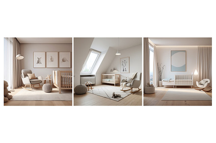 home minimalist nursery interior, an Architecture Photo by pikepicture