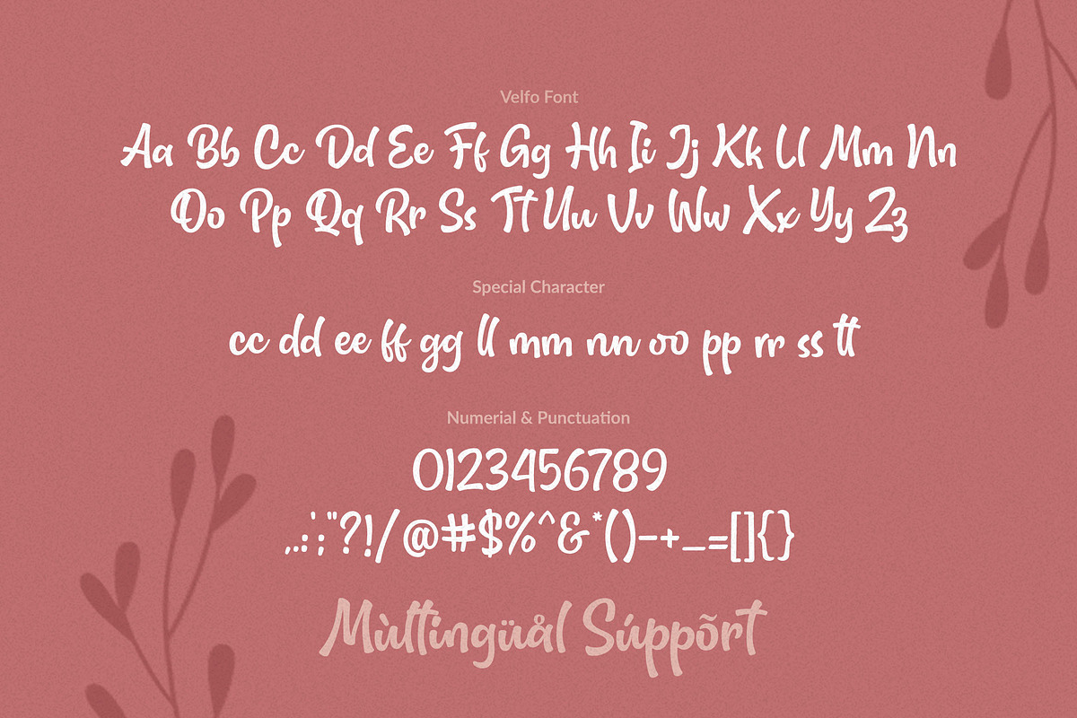Velfo ~ lovely-fun and quirky font preview 2