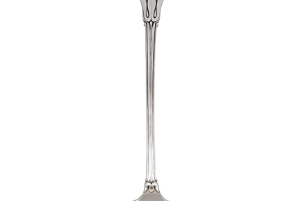 Ancient silver soup ladle isolated, a Food & Drink Photo by BOOCYS