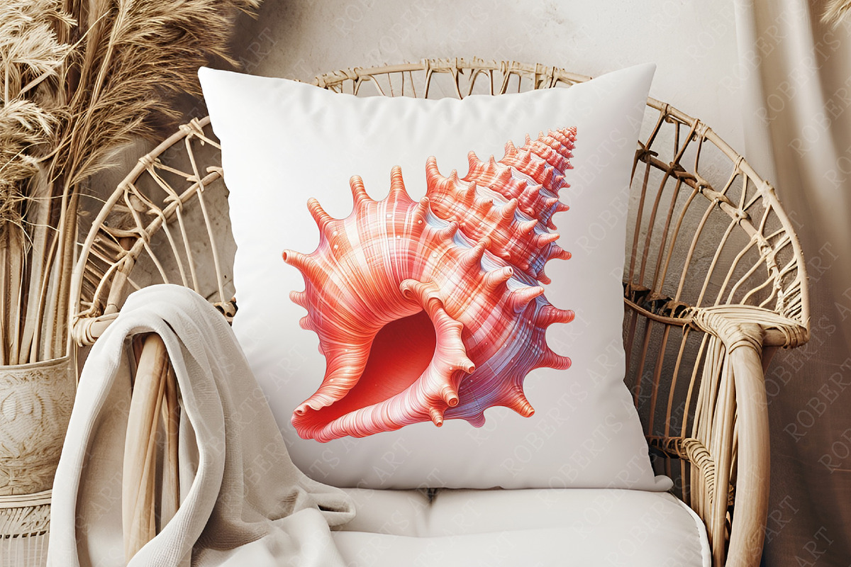 Ocean Sea Shell Sublimation Clipart, an Illustration by RobertsArt (Photo 4 of 7)