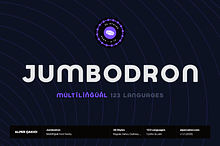 Jumbodron Font Family - 36 Fonts