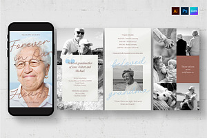 Funeral Announcement Template, a Flyer Template by BrandPacks