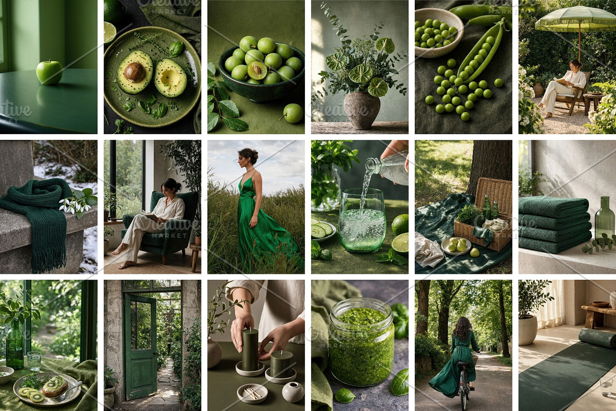 60 Green Stock Photos Bundle, a Beauty & Fashion Photo by Selenique Studio (Photo 9 of 12)