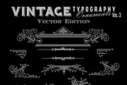 Vintage Typography Ornaments v3, an Object Graphic by G7 (Thumbnail 5 of 5)