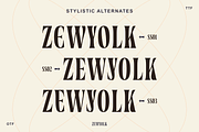 Zewyolk - Bold Condensed Display, a Serif Font by Glyphofik x Krafta (Thumbnail 6 of 12)