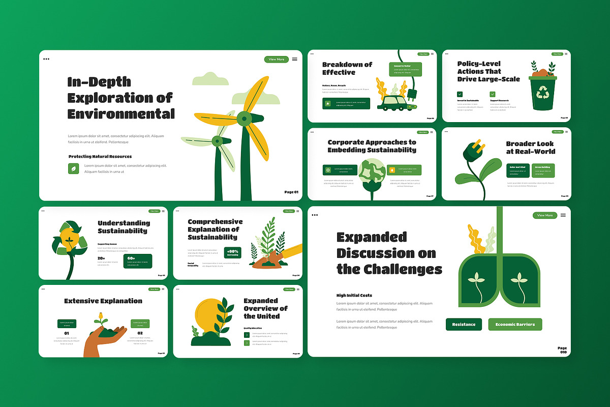 Sustainability Infographic Slides, a Presentation Template by Antstheme (Photo 3 of 4)