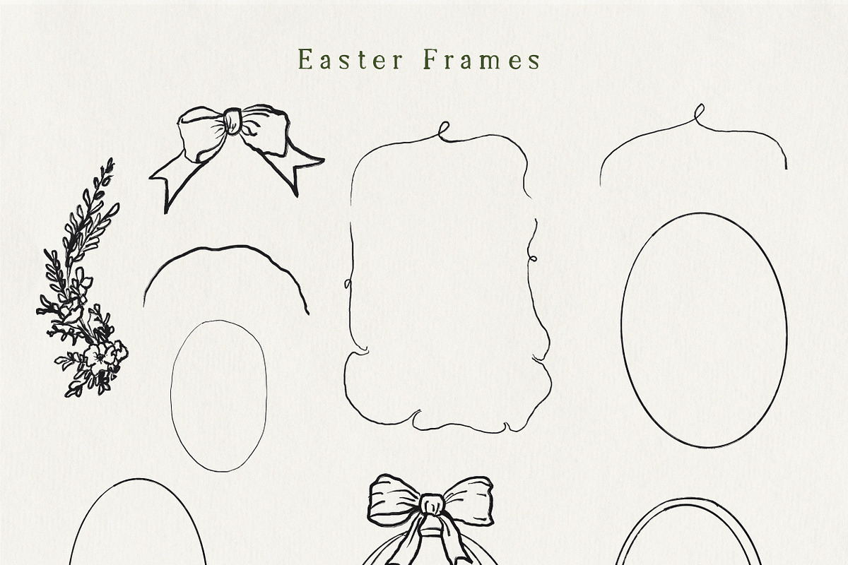 Handmade Cute Easter Icons, an Object Graphic by Laras Wonderland (Photo 3 of 9)