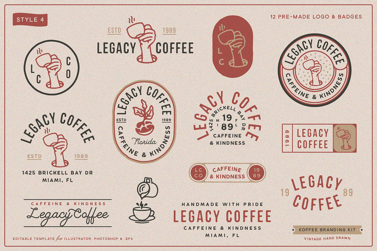 Koffee Branding Kit, a Branding & Logo Template by Refolve Design (Photo 8 of 30)