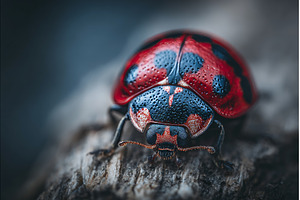 A ladybug with seven spots and a, a Nature Photo by ZinetroN