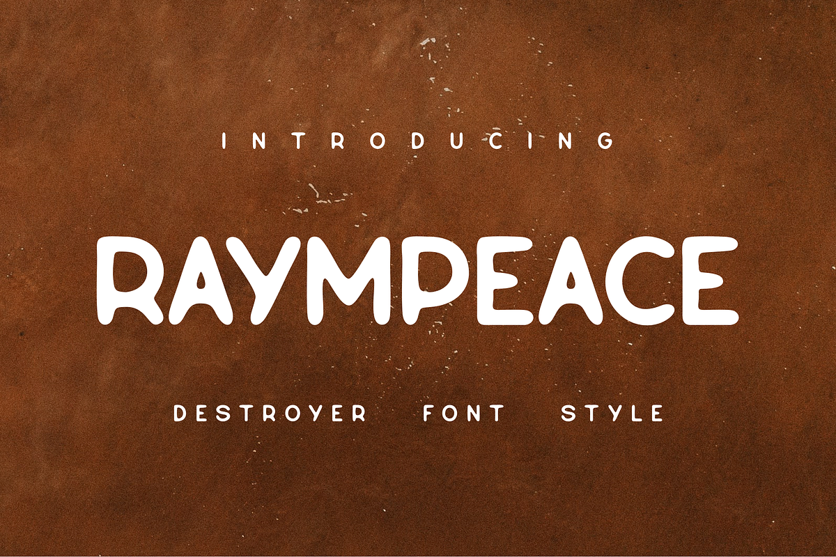 Raympeace Destroy Font Modelling, a Sans Serif Font by Monoletter Studio (Photo 1 of 5)