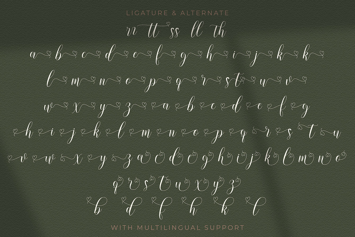 Rusthina - Love Script Font, a Script Font by StringLabs (Photo 5 of 7)