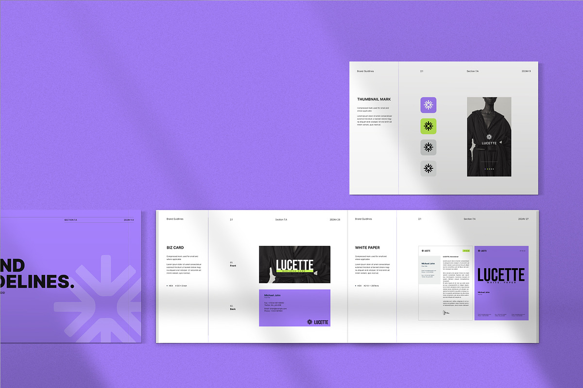 LUCETTE / Brand Guidelines, a Brochure Template by S A N D Y (Photo 11 of 12)