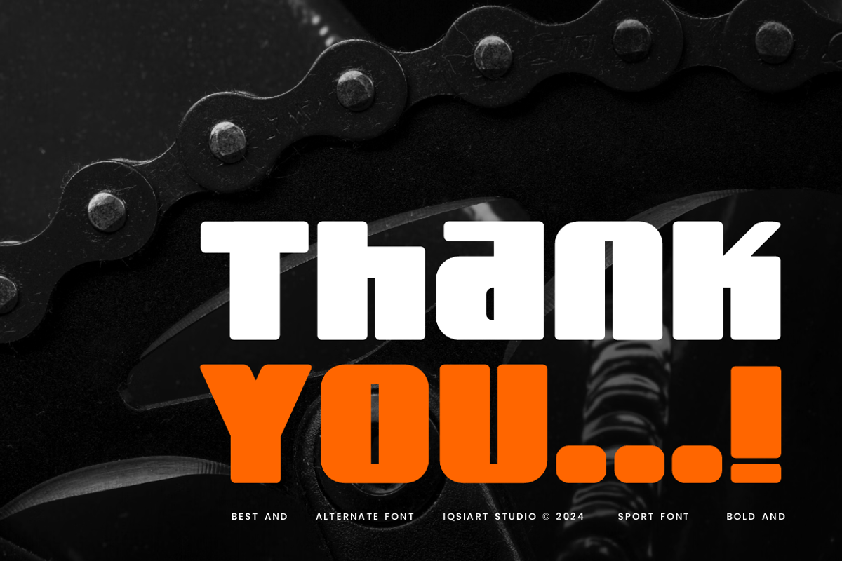 Woshi Bikem - Sport Bold Font, a Sans Serif Font by Iqsiart Studio (Photo 7 of 7)