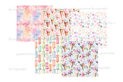 Ice Cream Papers | Pastel Pattern, a Pattern Graphic by GlamArtZhanna (Thumbnail 4 of 4)
