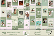 Green Instagram Story Template Canva, a Social Media Template by Boltik Studio (Thumbnail 1 of 8)