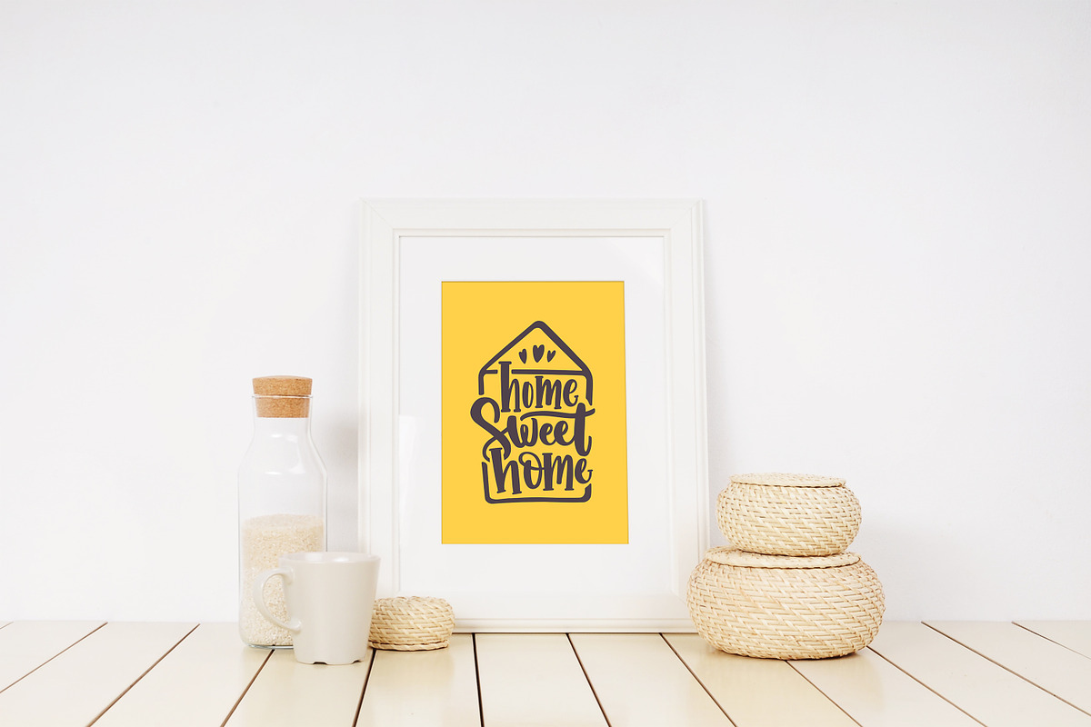 Home sweet home lettering, a Decorative Illustration by Good Studio (Photo 4 of 6)