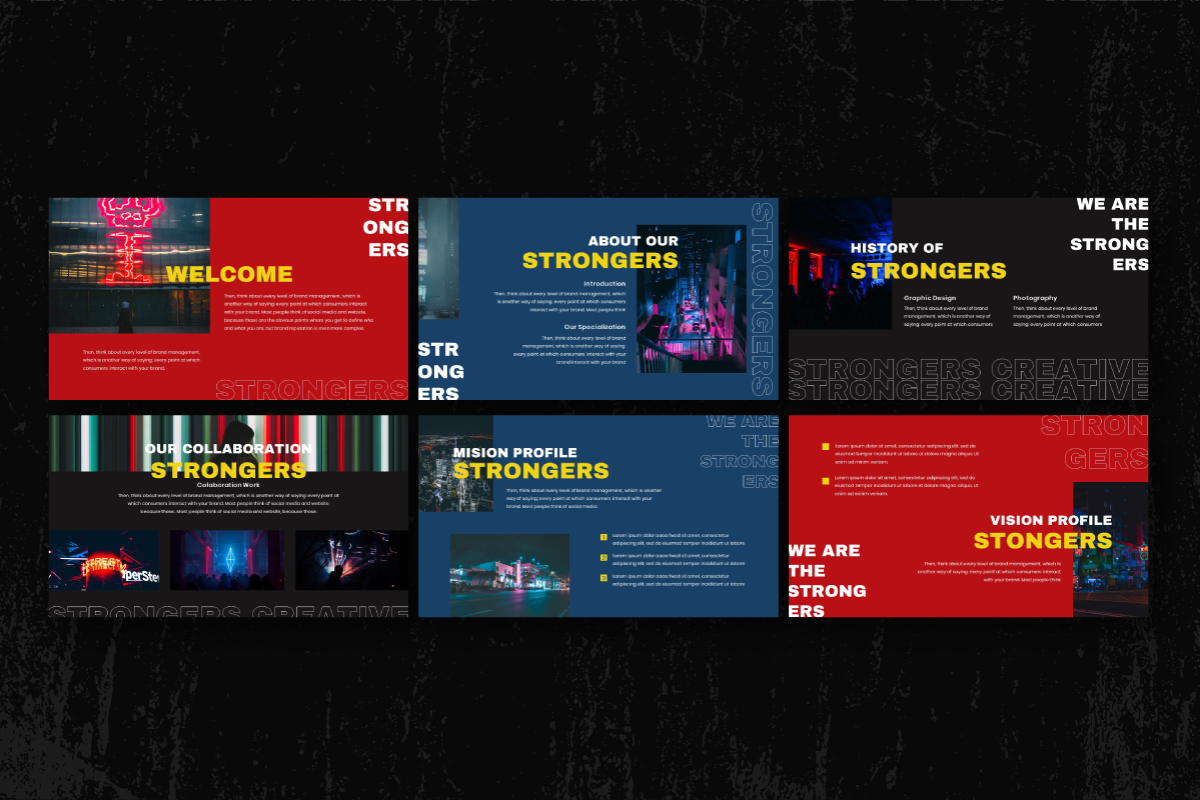 Strongers Creative Google Slide, a Presentation Template by Inkofert (Photo 5 of 11)