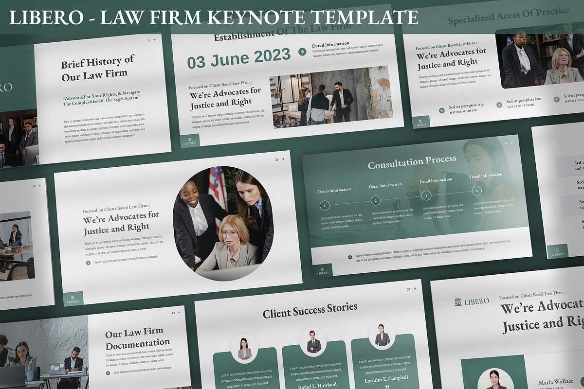Libero - Law Firm Keynote Template, a Presentation Template by SlideFactory (Photo 1 of 4)