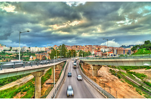 Traffic interchange in Constantine, an Architecture Photo by Leonid Andronov