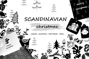 Scandinavian Christmas Elements