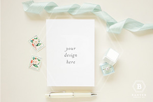 Styled Flat Lay for A7 Stationery